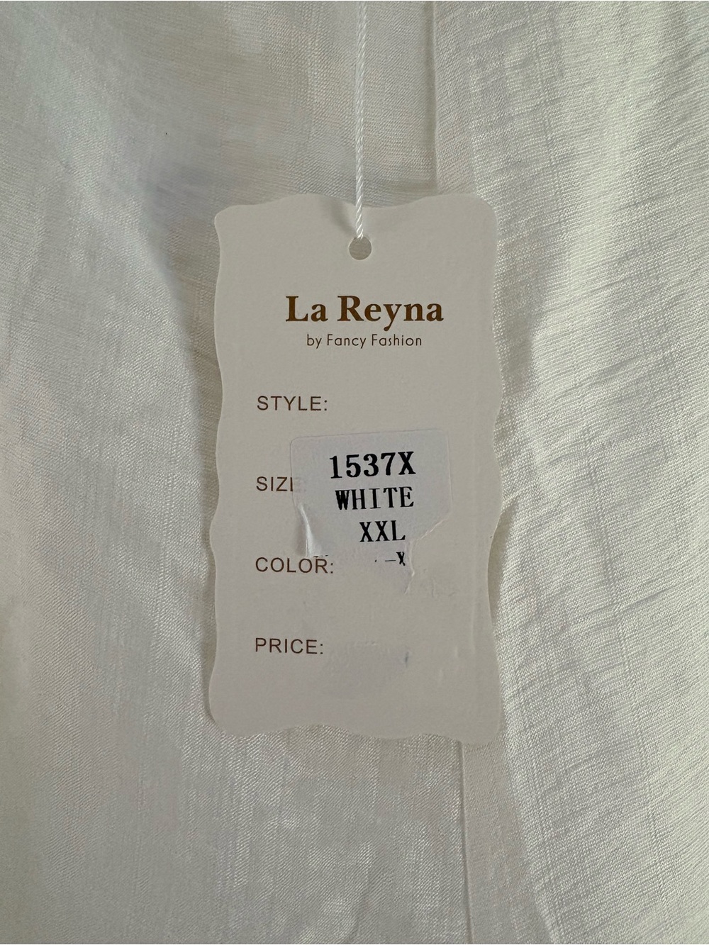 La Reyna White Wide-Leg Floral Embroidered Pants - Picture 6 of 6